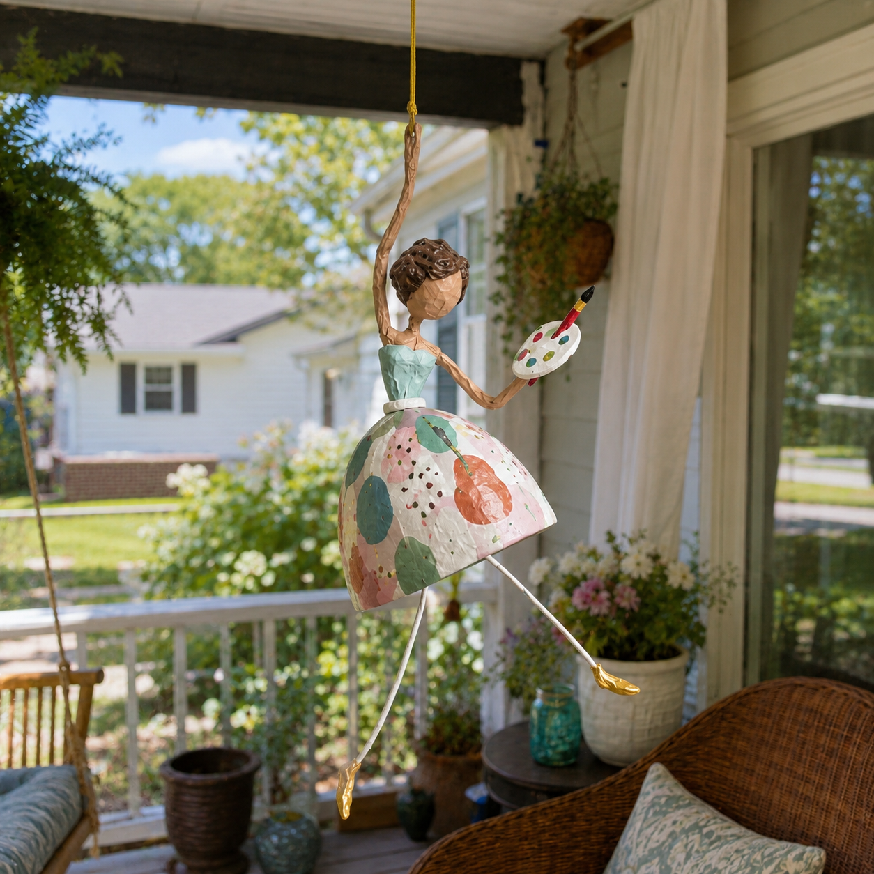 ✨Limited Edition – Only 100 Handmade🌈Whimsical Dancing Lady Hanging Ornament