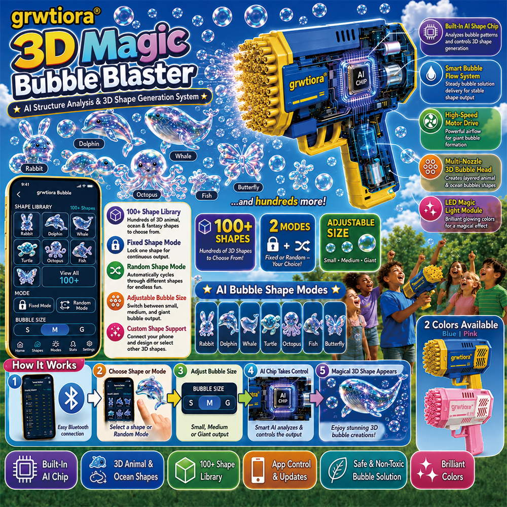 Super 3D Magic Bubble Concentrate —— Animal & Ocean Fantasy Theme