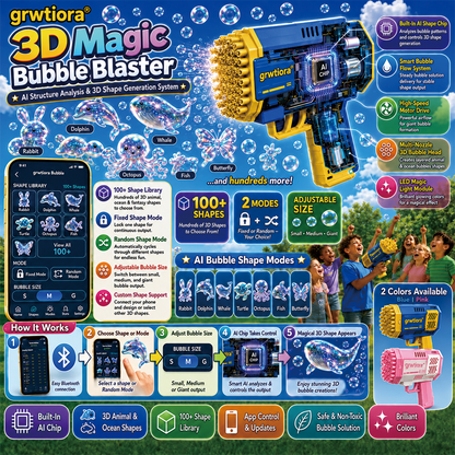 Super 3D Magic Bubble Concentrate —— Animal & Ocean Fantasy Theme