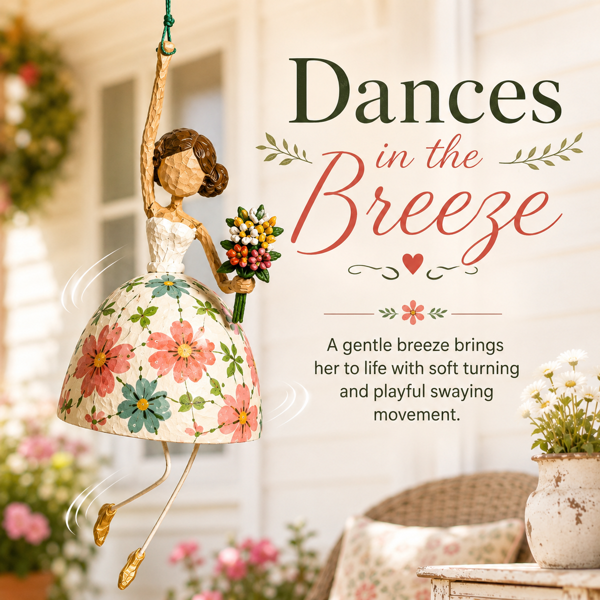 ✨Limited Edition – Only 100 Handmade🌈Whimsical Dancing Lady Hanging Ornament