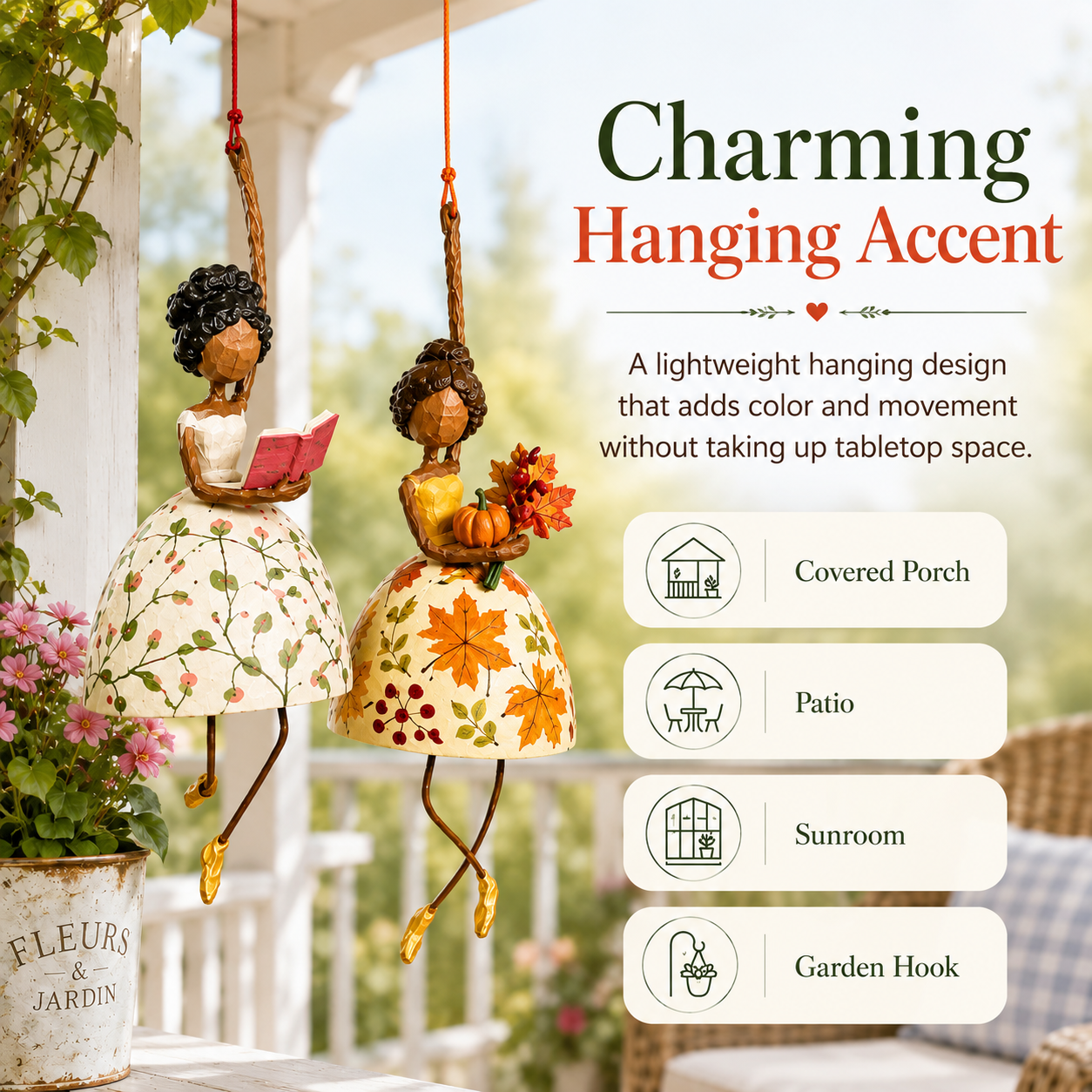 ✨Limited Edition – Only 100 Handmade🌈Whimsical Dancing Lady Hanging Ornament