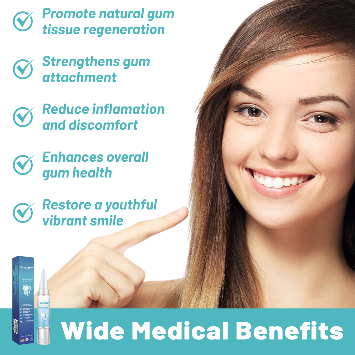 🦷🔥Last Day Promotion 80% OFF-NESLEMY™ Gum Shield Therapy Gel
