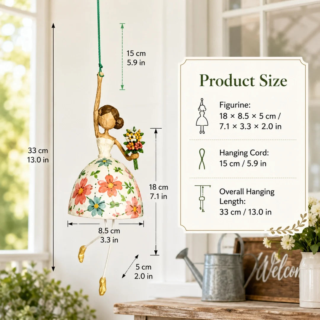 ✨Limited Edition – Only 100 Handmade🌈Whimsical Dancing Lady Hanging Ornament