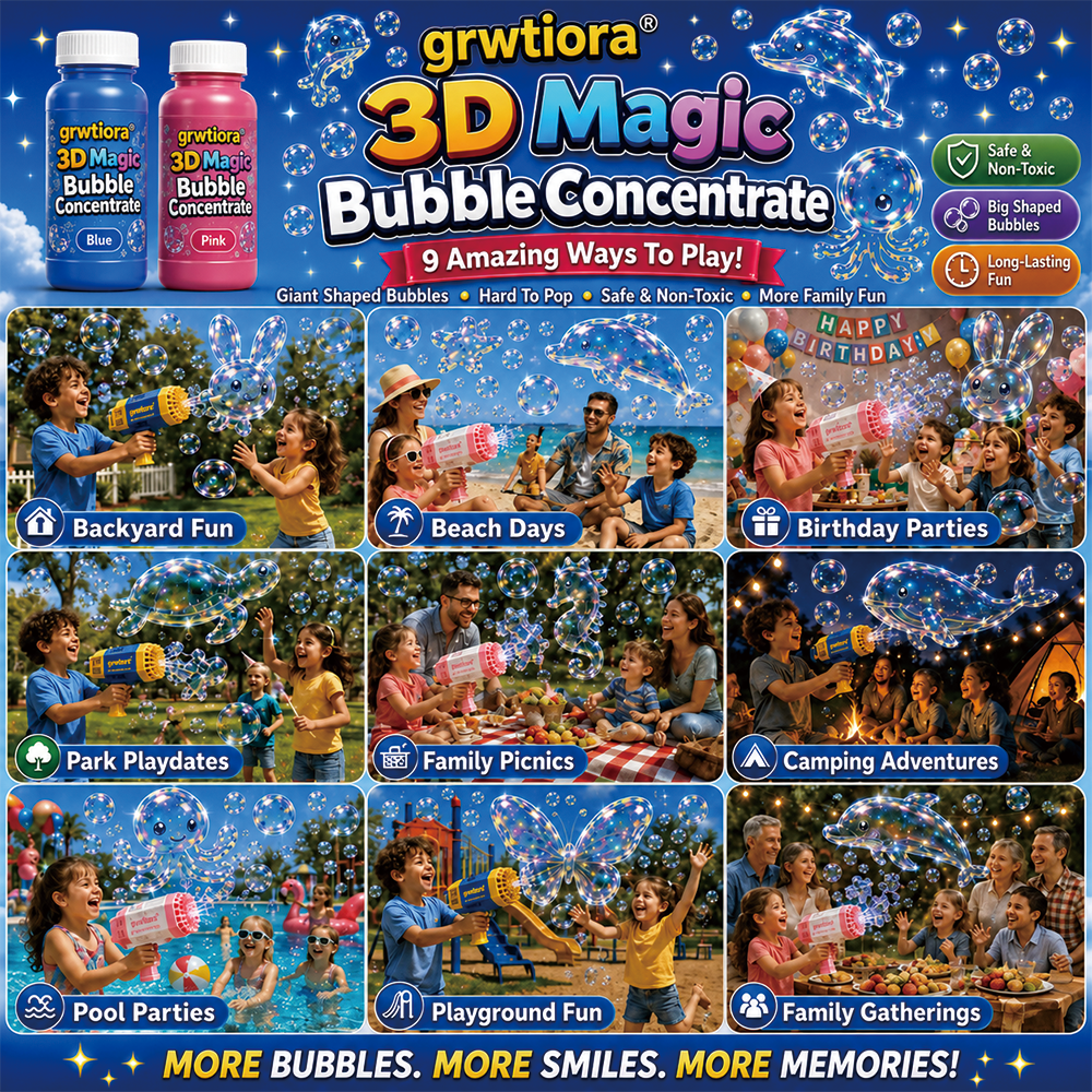Super 3D Magic Bubble Concentrate —— Animal & Ocean Fantasy Theme