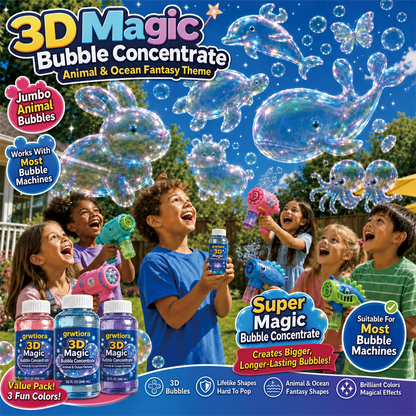 Super 3D Magic Bubble Concentrate —— Animal & Ocean Fantasy Theme