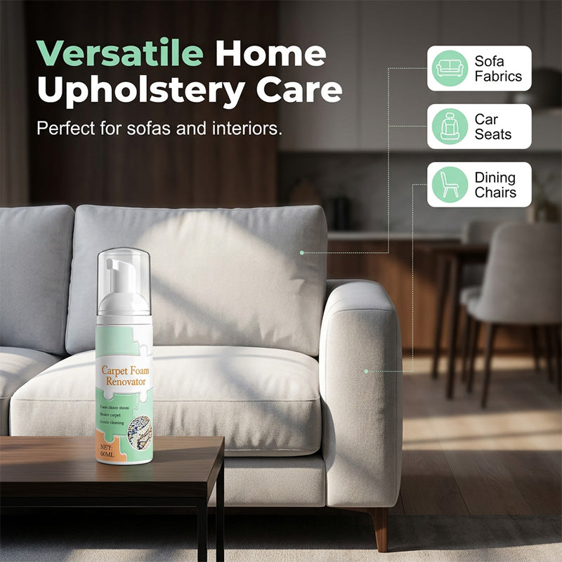🏆 Last Day Special Price ! 🔥Buy 1 Get 1 Free🎁Waterless Carpet Foam Stain Remover with Towel
