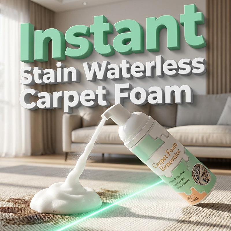 🏆 Last Day Special Price ! 🔥Buy 1 Get 1 Free🎁Waterless Carpet Foam Stain Remover with Towel