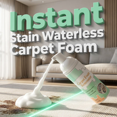 🏆 Last Day Special Price ! 🔥Buy 1 Get 1 Free🎁Waterless Carpet Foam Stain Remover with Towel
